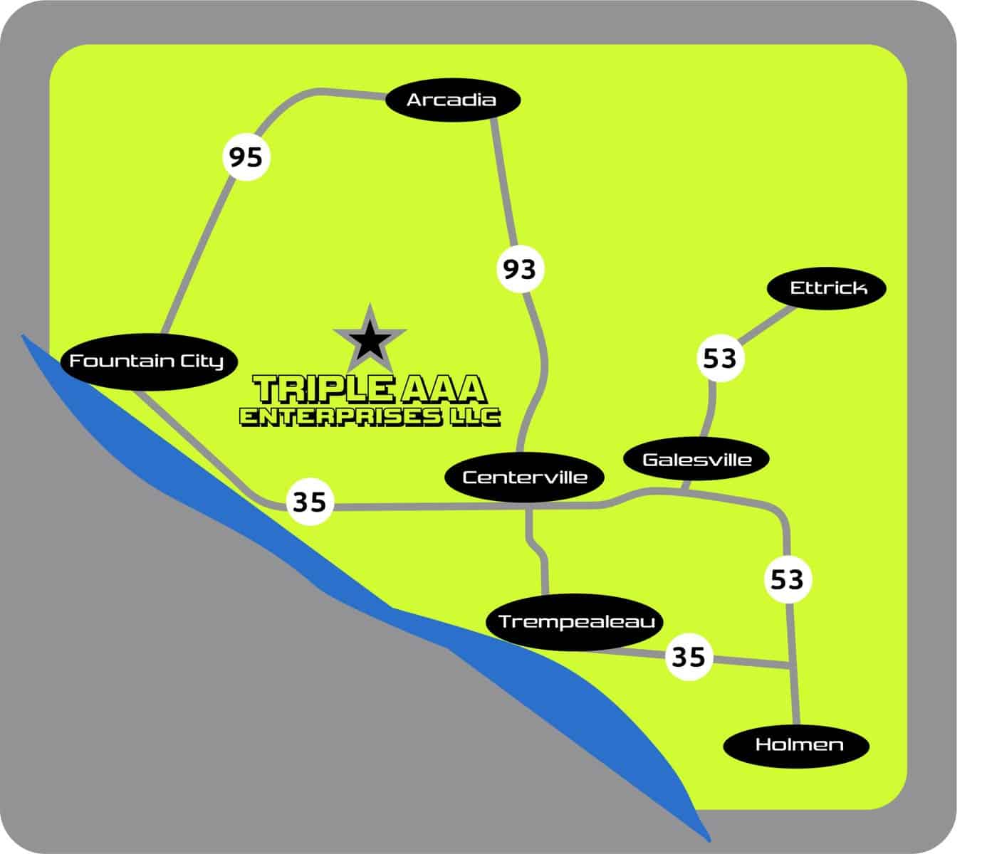 Triple Aaa Map Garbage Removal &Amp; Trash Pickup Route